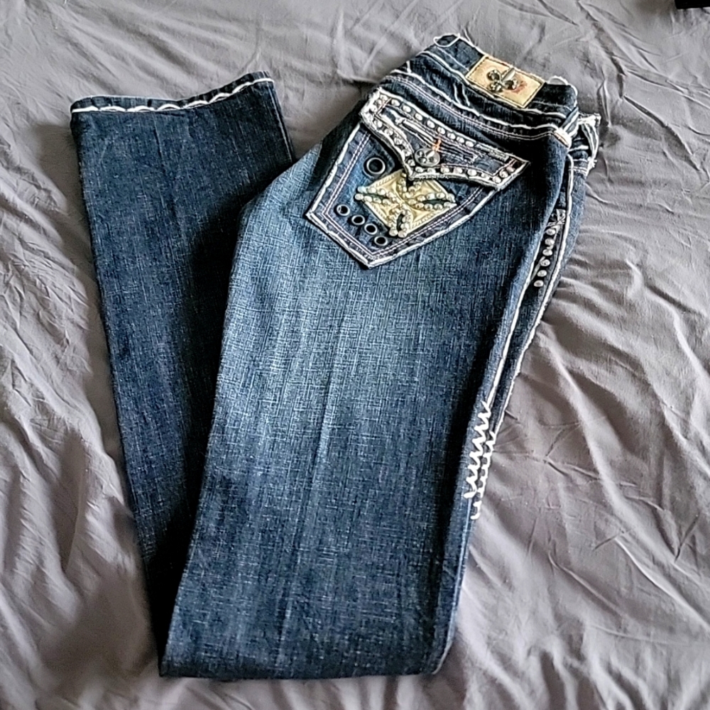 Custom made denim jeans